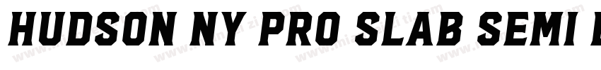 Hudson NY Pro Slab Semi Bold Itl字体转换